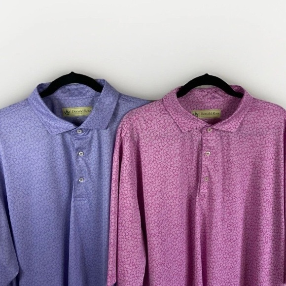 Donald Ross Polo Shirts Men’s 2XL Lot of 2 Performance Stretch Moisture Wicking - Picture 2 of 16